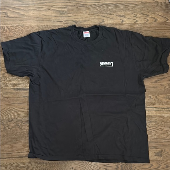 Thrasher Supreme collab Black Short Sleeve Tee - Picture 1 of 4